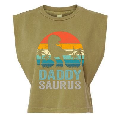 Daddysaurus Funny FatherS Day T Rex Daddy Saurus Garment-Dyed Women's Muscle Tee