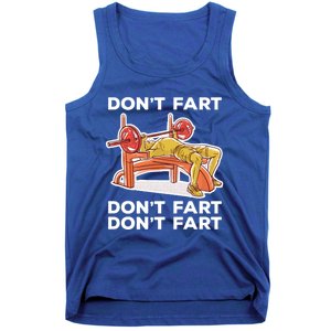 Don't Fart Funny Fitness Gym Workout Vinatge Gift Tank Top