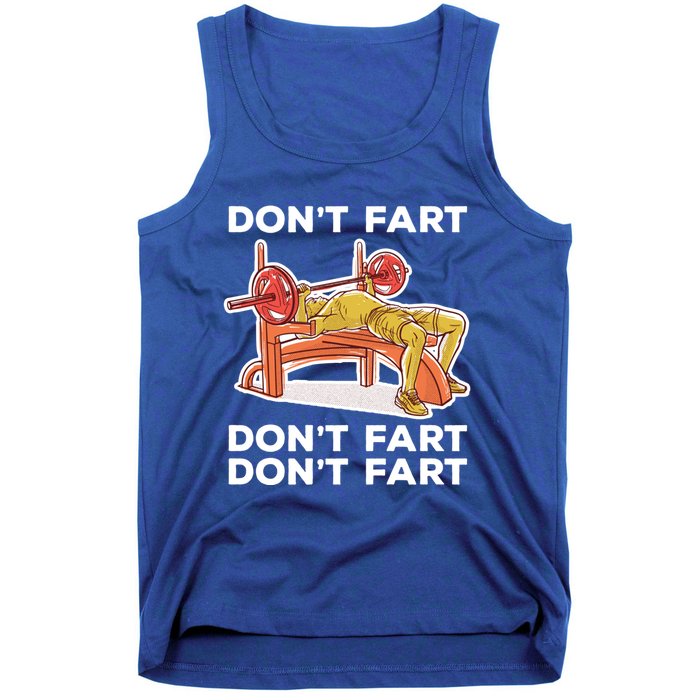 Don't Fart Funny Fitness Gym Workout Vinatge Gift Tank Top