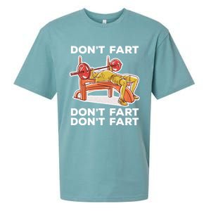 Don't Fart Funny Fitness Gym Workout Vinatge Gift Sueded Cloud Jersey T-Shirt