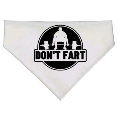 Don't Fart Funny Weightlifting Exercise Gift USA-Made Doggie Bandana