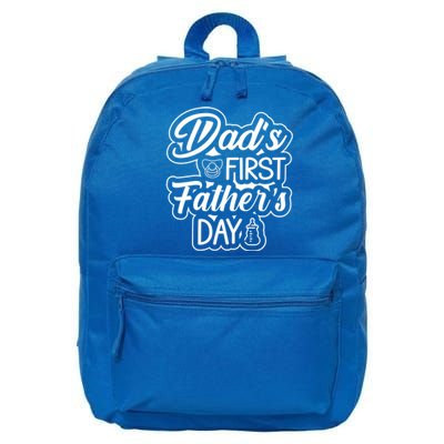 Dads First Fathers Day Meaningful Gift 16 in Basic Backpack