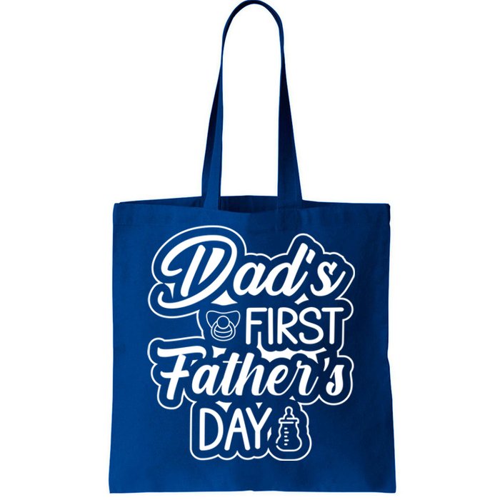 Dads First Fathers Day Meaningful Gift Tote Bag