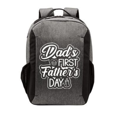 Dads First Fathers Day Meaningful Gift Vector Backpack