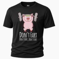 DonT Fart Funny Fitness Gym Workout Squats Cooling Performance Crew T-Shirt