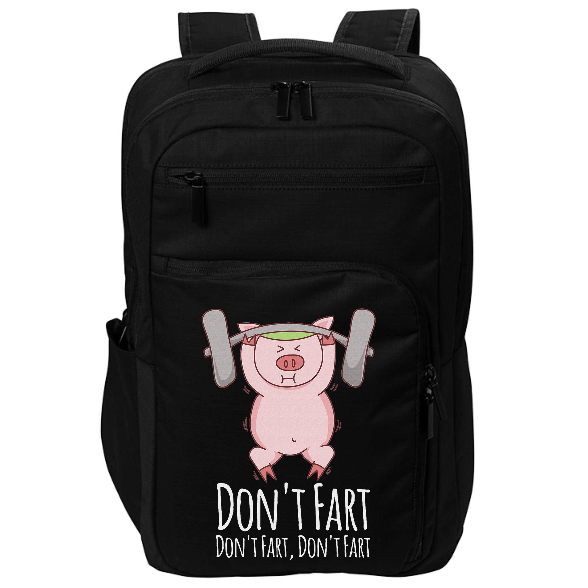 DonT Fart Funny Fitness Gym Workout Squats Impact Tech Backpack