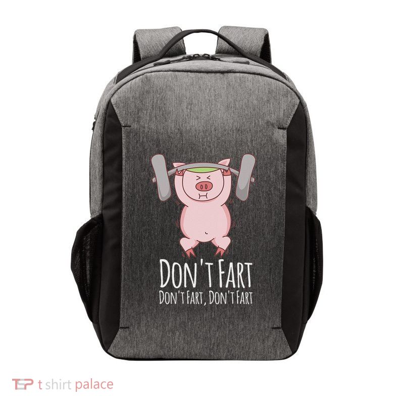 DonT Fart Funny Fitness Gym Workout Squats Vector Backpack