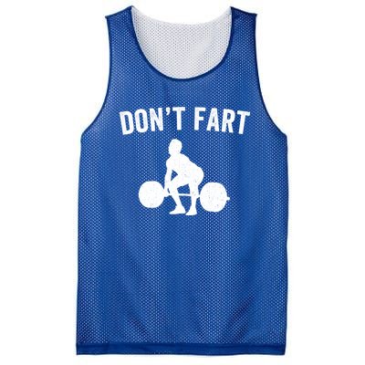 Don't Fart Funny Weight Lifting Gym Workout Fitness Weights Great Gift Mesh Reversible Basketball Jersey Tank