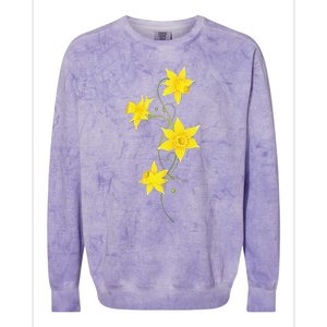 Daffodils Flower Floral Spring Design Easter Colorblast Crewneck Sweatshirt