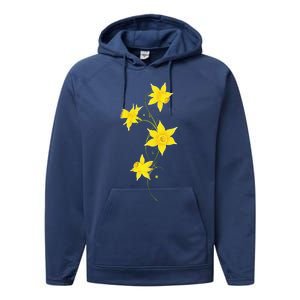 Daffodils Flower Floral Spring Design Easter Performance Fleece Hoodie