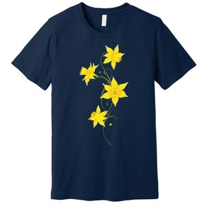 Daffodils Flower Floral Spring Design Easter Premium T-Shirt