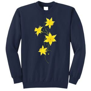 Daffodils Flower Floral Spring Design Easter Tall Sweatshirt