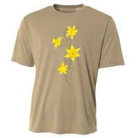 Daffodils Flower Floral Spring Design Easter Cooling Performance Crew T-Shirt