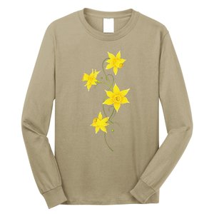 Daffodils Flower Floral Spring Design Easter Long Sleeve Shirt