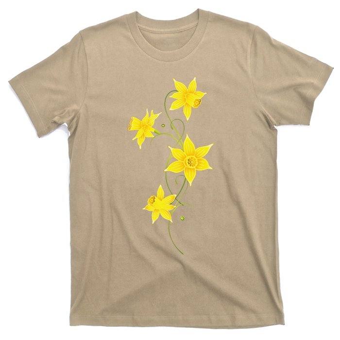 Daffodils Flower Floral Spring Design Easter T-Shirt