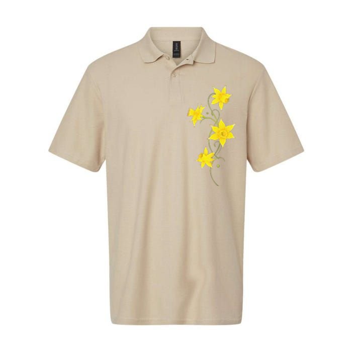 Daffodils Flower Floral Spring Design Easter Softstyle Adult Sport Polo