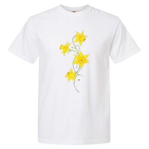 Daffodils Flower Floral Spring Design Easter Garment-Dyed Heavyweight T-Shirt