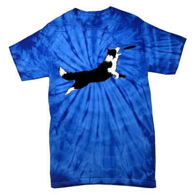 Dog Fetch Frisbee Border Collie Cool Gift Dog Lover Gift Meaningful Gift Tie-Dye T-Shirt