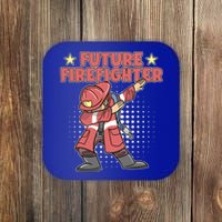 Dabbing Future Firefighter Fire Gift Coaster