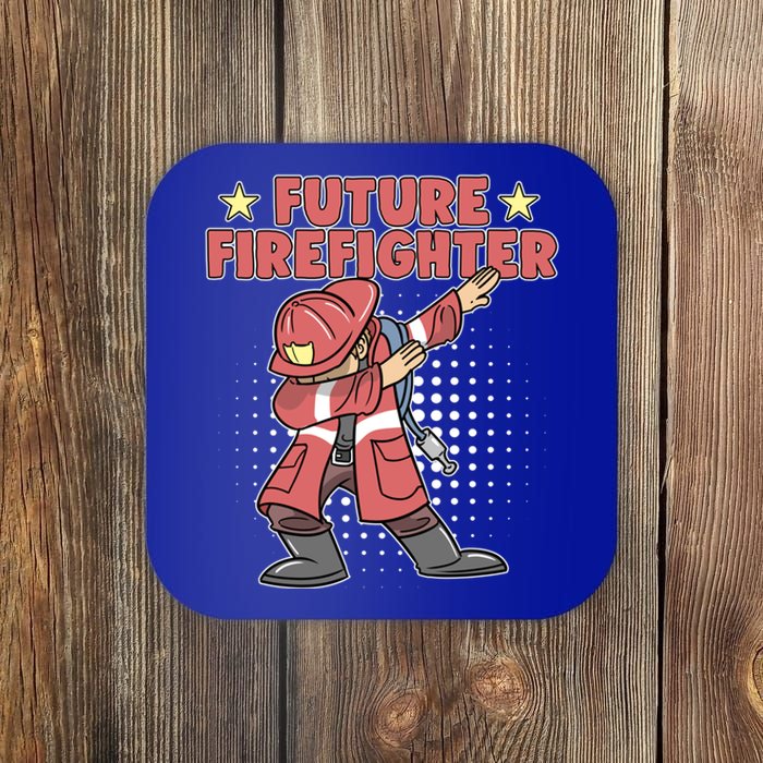 Dabbing Future Firefighter Fire Gift Coaster