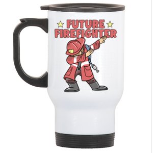 Dabbing Future Firefighter Fire Gift Stainless Steel Travel Mug