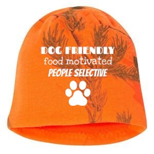 Dog Friendly Food Motivated People Selective Pet Dog Lover Kati - Camo Knit Beanie