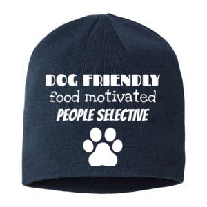 Dog Friendly Food Motivated People Selective Pet Dog Lover Sustainable Beanie