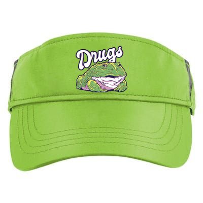 Drugs Frog Funny Adult Drive Performance Visor