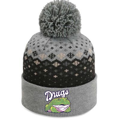 Drugs Frog Funny The Baniff Cuffed Pom Beanie