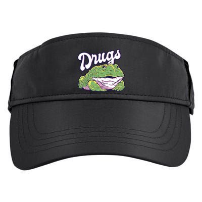 Drugs Frog Funny Adult Drive Performance Visor