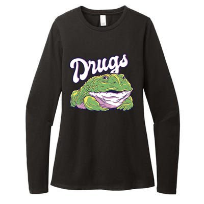 Drugs Frog Funny Womens CVC Long Sleeve Shirt