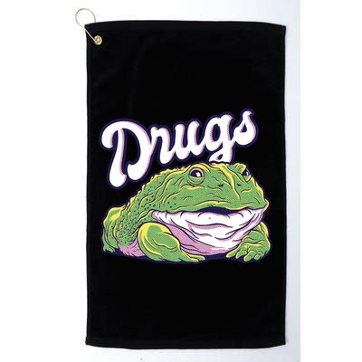Drugs Frog Funny Golf Towel