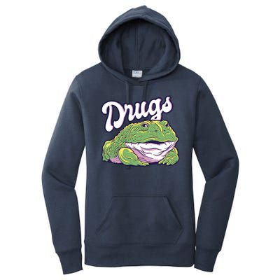 Drugs Frog Funny Women's Pullover Hoodie