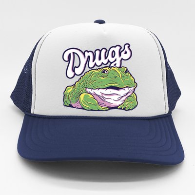 Drugs Frog Funny Trucker Hat