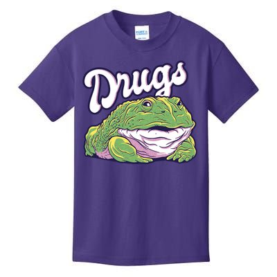 Drugs Frog Funny Kids T-Shirt