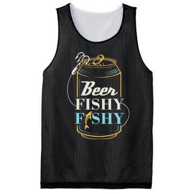 Dad Fishing for Beer Fishy Novelty Mesh Reversible Basketball Jersey Tank