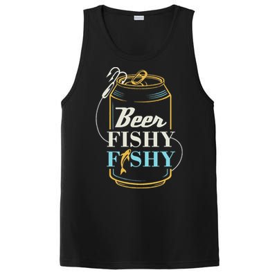 Dad Fishing for Beer Fishy Novelty PosiCharge Competitor Tank