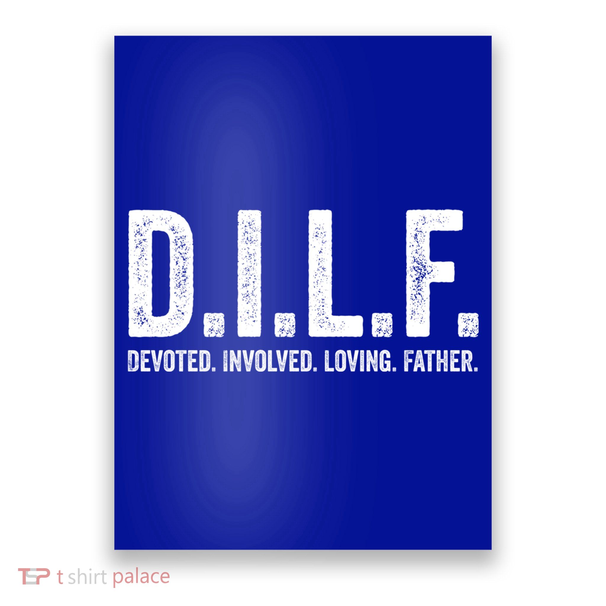 Dilf Funny Fathers Day Gift For Dad Gift Poster
