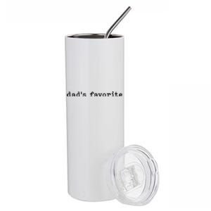 DadS Favorite Funny Daughter Trendy Favorite Child Stainless Steel Tumbler