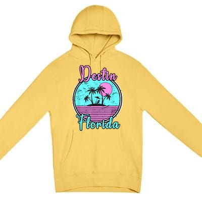 Destin Florida Fl Beach Travel Souvenir Gift. Premium Pullover Hoodie