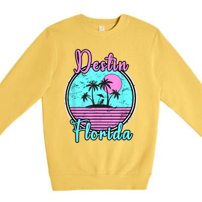 Destin Florida Fl Beach Travel Souvenir Gift. Premium Crewneck Sweatshirt