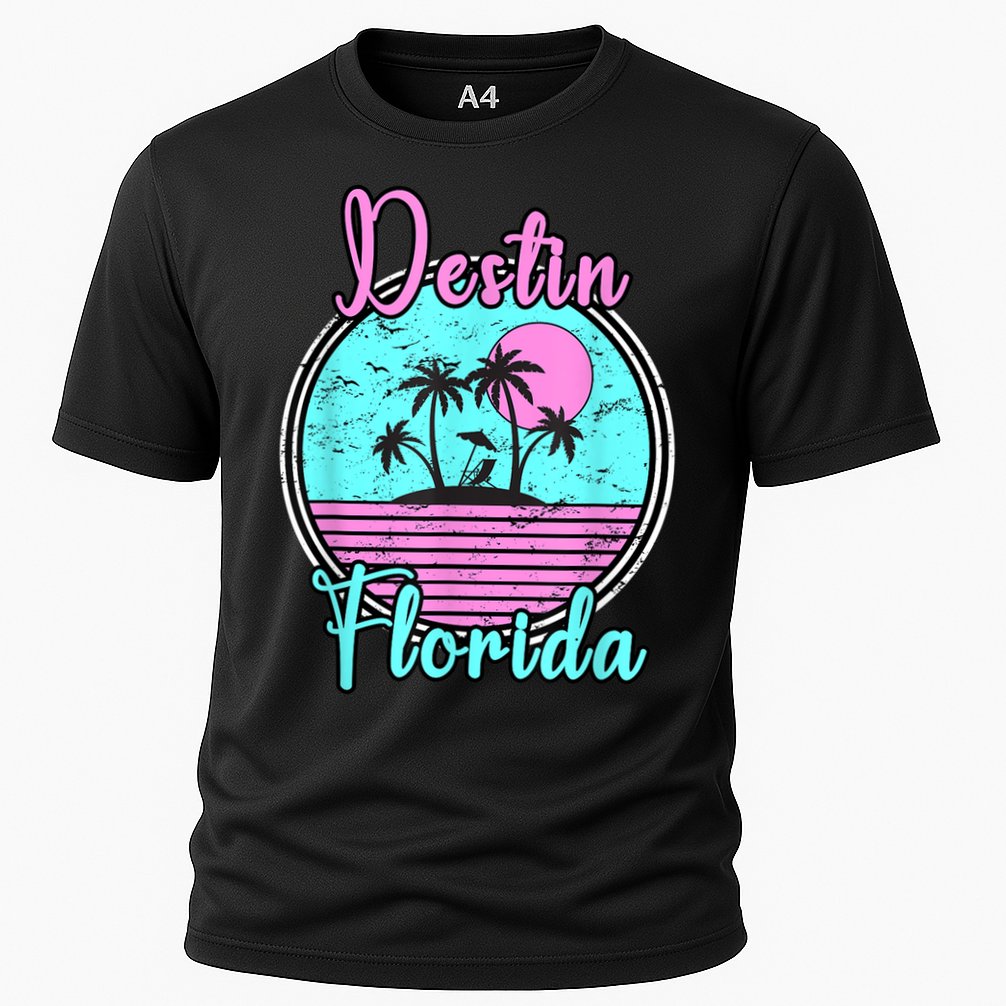 Destin Florida Fl Beach Travel Souvenir Gift. Cooling Performance Crew T-Shirt