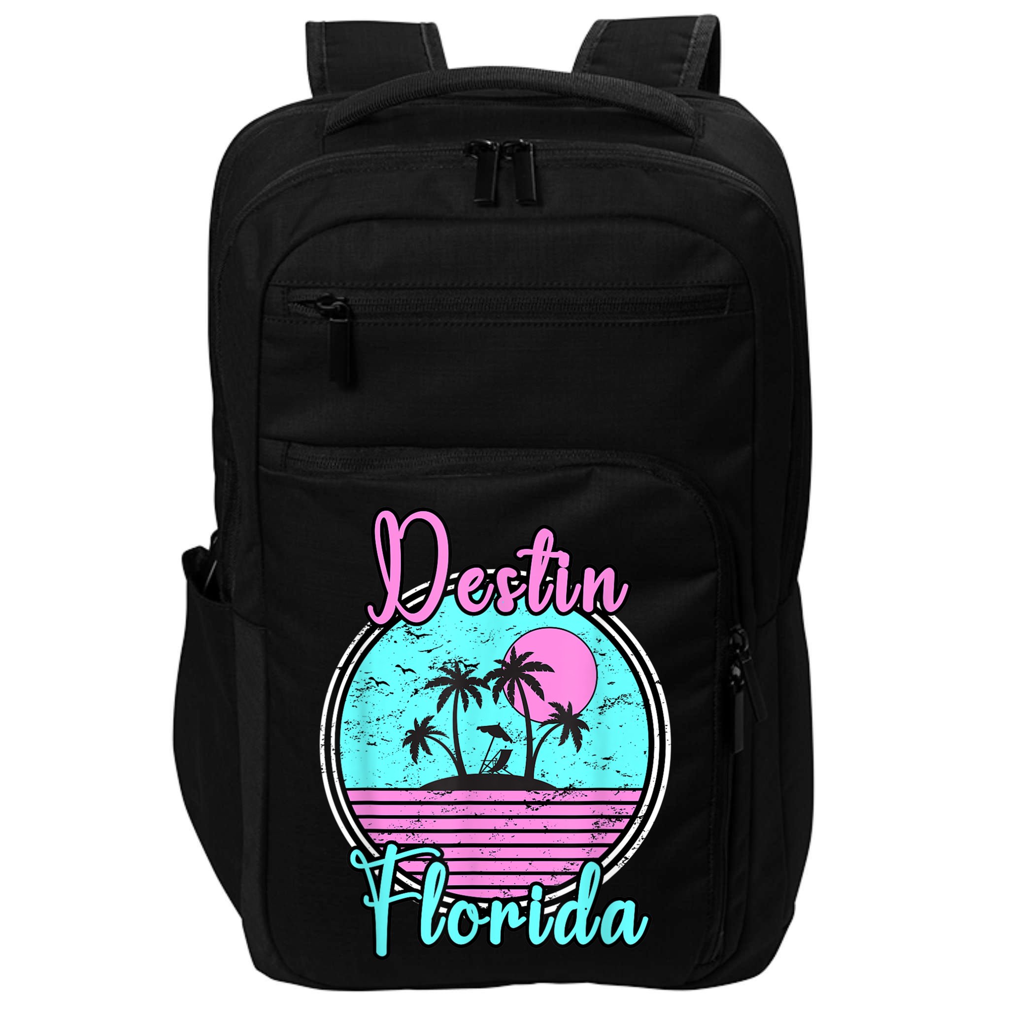 Destin Florida Fl Beach Travel Souvenir Gift. Impact Tech Backpack