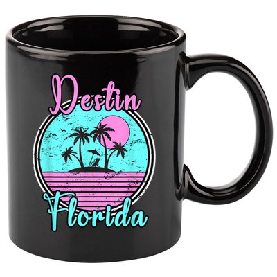 Destin Florida Fl Beach Travel Souvenir Gift. 11oz C Handle Ceramic Mug