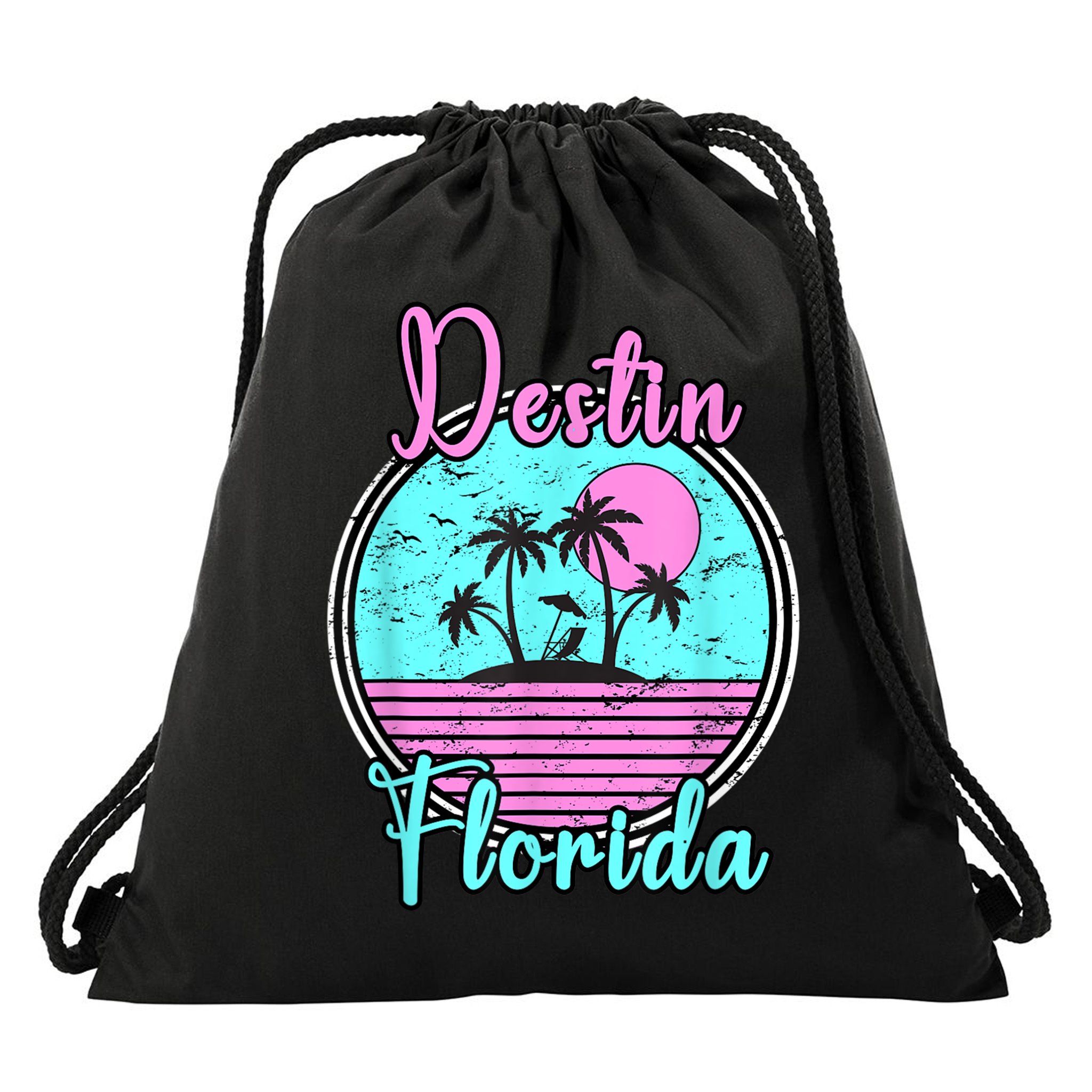 Destin Florida Fl Beach Travel Souvenir Gift. Drawstring Bag