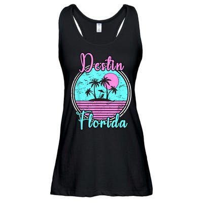 Destin Florida Fl Beach Travel Souvenir Gift. Ladies Essential Flowy Tank