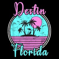 Destin Florida Fl Beach Travel Souvenir Gift. 16 in Basic Backpack