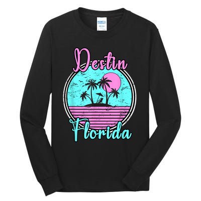 Destin Florida Fl Beach Travel Souvenir Gift. Tall Long Sleeve T-Shirt