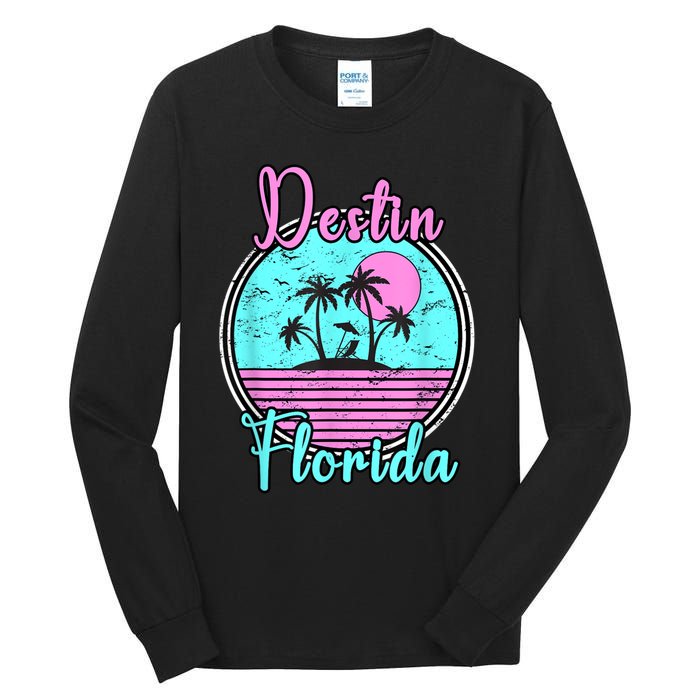 Destin Florida Fl Beach Travel Souvenir Gift. Tall Long Sleeve T-Shirt