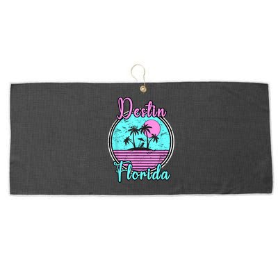 Destin Florida Fl Beach Travel Souvenir Gift. Large Microfiber Waffle Golf Towel